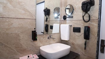Premium Suite, City View | Bathroom | Shower, free toiletries, hair dryer, slippers