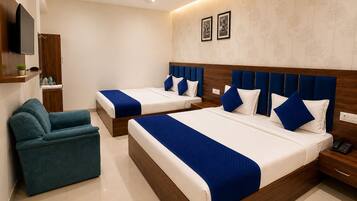 Family Room, Non Smoking, Sea View | Egyptian cotton sheets, premium bedding, down duvets