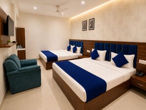 Family Room, Non Smoking, Sea View | Egyptian cotton sheets, premium bedding, down duvets - Hotel Hari Kripa Dham Near Prem Mandir Vrindavan (Mathura)