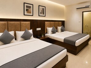 Family Room, Non Smoking, Sea View | Egyptian cotton sheets, premium bedding, down comforters - Hotel Hari Kripa Dham Near Prem Mandir Vrindavan (Mathura)