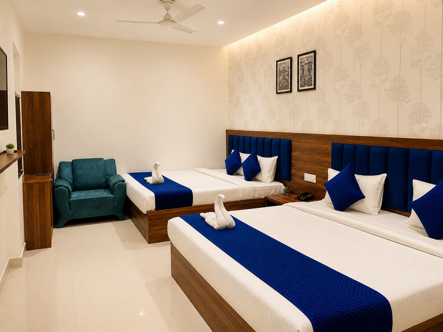 Family Room, Non Smoking, Sea View | Egyptian cotton sheets, premium bedding, down duvets