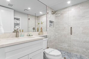 Hair dryer, towels