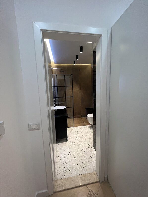 淋浴设施、吹风机、坐浴桶、毛巾