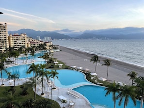 Outdoor pool, a heated pool - Stunning ocean & pool view 3 bed., 3 bath condo in beautiful Marina Vallarta.

 (Puerto Vallarta)