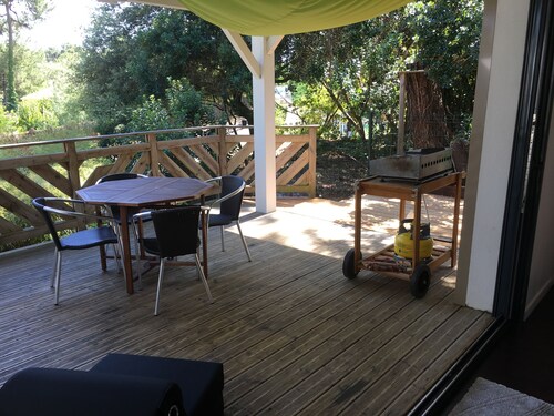 VILLA LACANAULAISE  600 m plage 3 CH idéale pour des vacances en famille ou amis