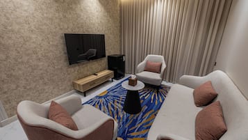 Junior-Studiosuite, 1 Queen-Bett | Wohnbereich