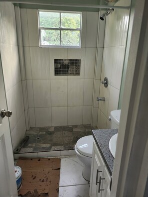 Towels, soap, toilet paper