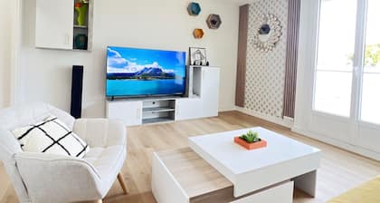 Appart 65m2 RDC, 2 bedrooms, Free parking Nantes agglo(Rezé)