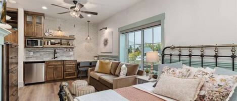 1 makuuhuone, työpöytä, ilmainen Wi-Fi, vuodevaatteet