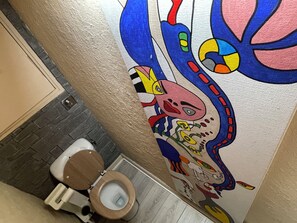 Panoramic Studio | Bathroom | Shower, hair dryer, towels, soap