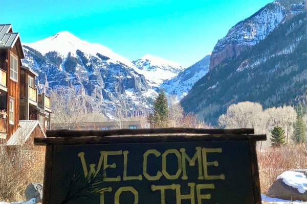 Blick von der Unterkunft