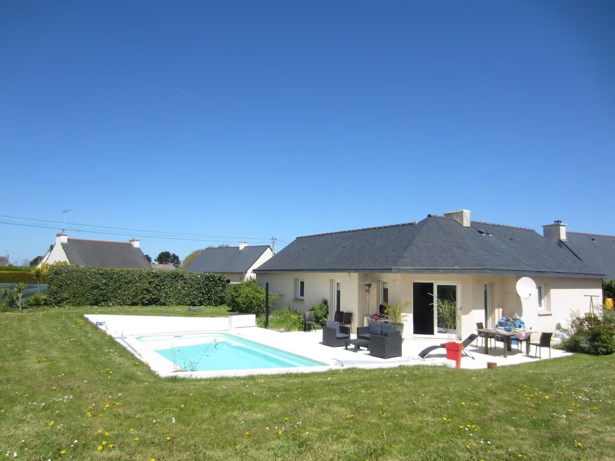 A heated pool