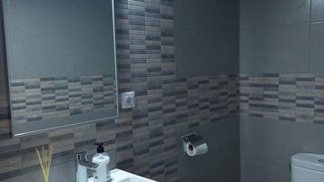 Shower, hair dryer