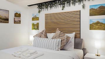 Familie appartement, 2 slaapkamers | 2 slaapkamers, individueel gemeubileerd, een strijkplank/strijkijzer