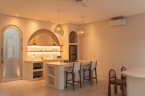 Deluxe Villa, 1 Bedroom, Private Pool, Pool View | Private kitchen | Fridge, microwave, stovetop, coffee/tea maker - Villa Sari 1 by Alfred in Bali (Pecatu)