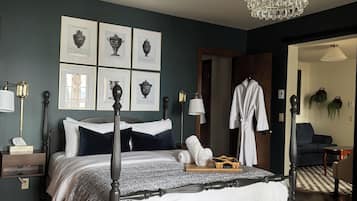 Suíte luxo, 1 quarto, sacada, vista para o lago | Individualmente decorados, Wi-Fi de cortesia