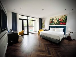 Habitación Deluxe con 1 cama doble o 2 individuales, balcón, vistas al jardín