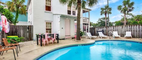 A heated pool