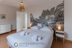 2 bedrooms, iron/ironing board, free WiFi, bed sheets - Annexe 19 - Charming house 300m from the sea (Porspoder)