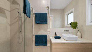 Shower, hair dryer