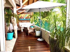 Terrace/patio - Kazasoley breathtaking view of Gosier islet, 400 m from the beach (Le Gosier)