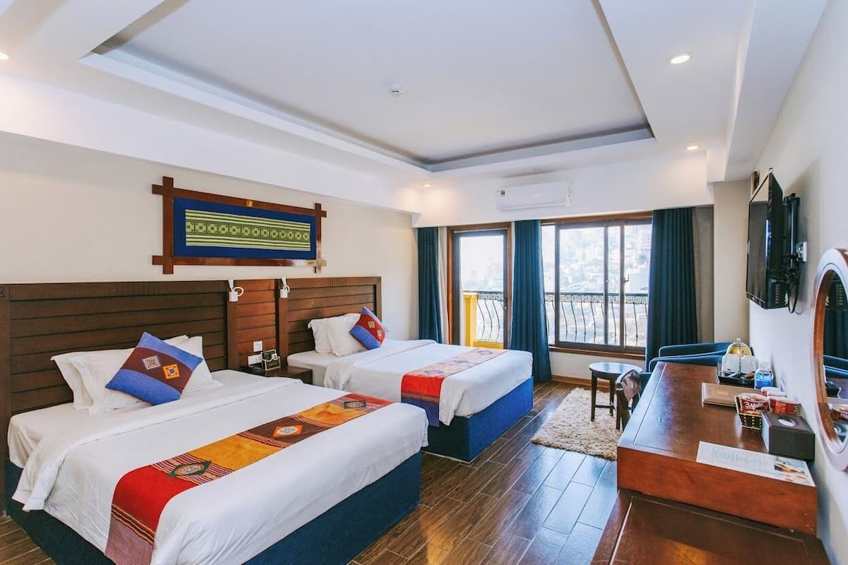 Chambre Deluxe double | SystĂšme dâinsonorisation, accĂšs au Wi-Fi (inclus)