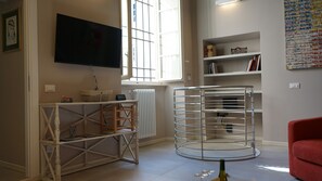 Smart TV, books, stereo, computer monitors