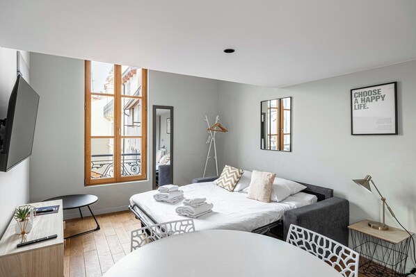 1 Schlafzimmer, Bügeleisen/Bügelbrett, Reisekinderbett, kostenloses WLAN