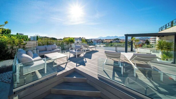 Terrace/patio - Sumptuous terrace apartment - Cannes - Sea view (Cannes)