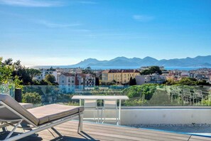 Terrace/patio - Sumptuous terrace apartment - Cannes - Sea view (Cannes)