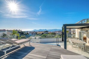 Outdoor dining - Sumptuous terrace apartment - Cannes - Sea view (Cannes)