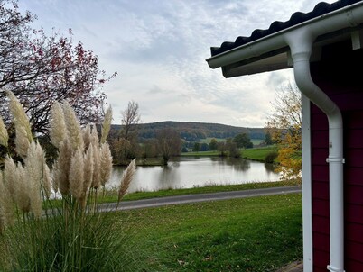 The red house by the lake - vacation home in a fantastic location