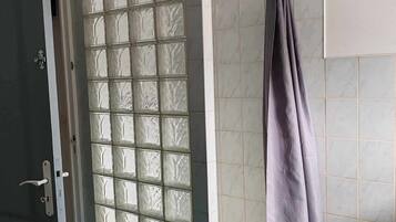 Shower, toilet paper