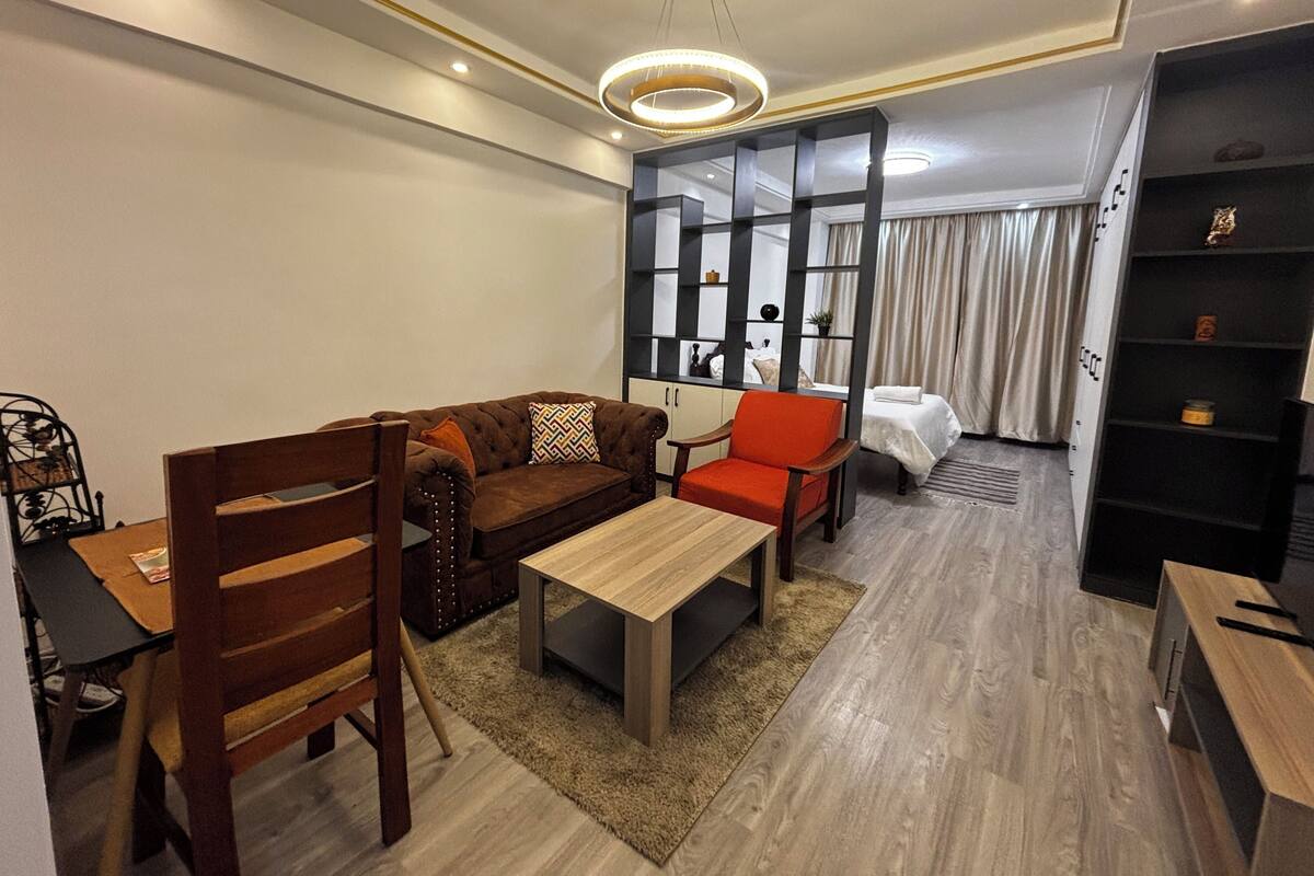 Deluxe Studio, Ensuite, City View | Living area | 43-inch Smart TV with digital channels, Netflix, streaming services
