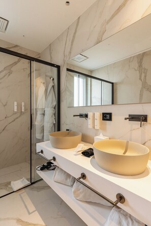 Executive Suite | Bilik Mandi | Pancuran mandi, pengering rambut, selipar, tuala disediakan 