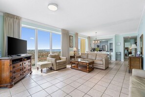 Living area - Caribbean 603 - Navarre Beach, Beachfront Condo! (Navarre)