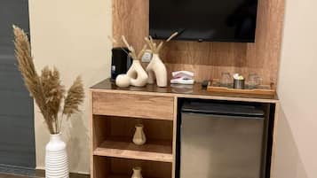 In-room safe, desk, laptop workspace, soundproofing