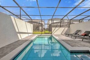 A heated pool