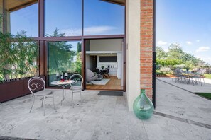 Outdoor dining - Spereto Melaiolo Pool, Montaione, Toscana (Montaione)