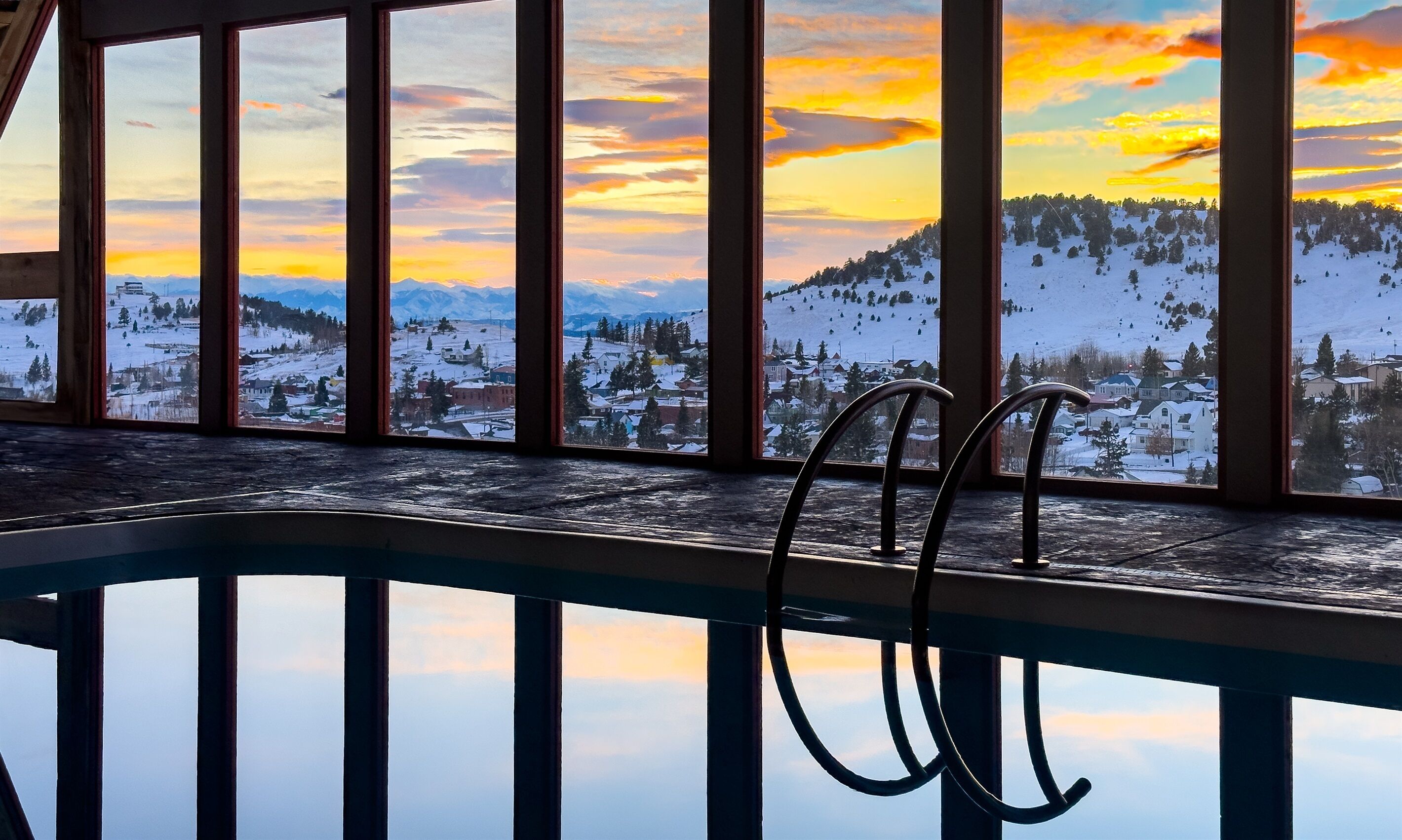 Indoor pool, a heated pool