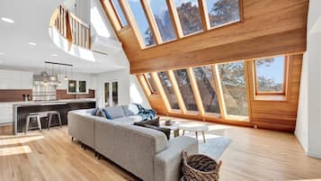 Smart-TV, Kamin, Tischfußball, Tischtennisplatte