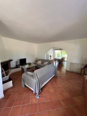 Fernseher, Kamin, DVD-Player, Tischtennisplatte