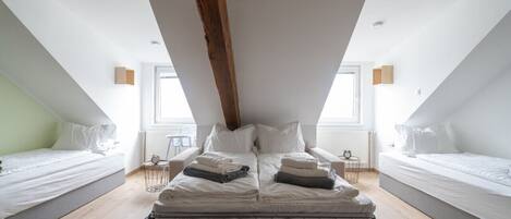 Desk, iron/ironing board, travel crib, free WiFi