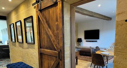 Maison en pierre tout confort avec piscine entre Bordeaux et Saint-Emilion