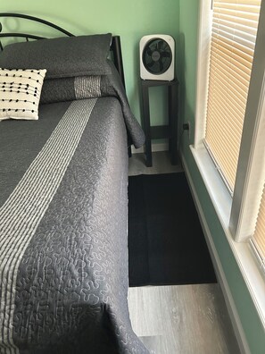 2 bedrooms, in-room safe, iron/ironing board, travel cot