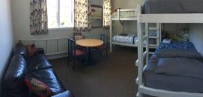 2 bedrooms, desk, iron/ironing board, bed sheets