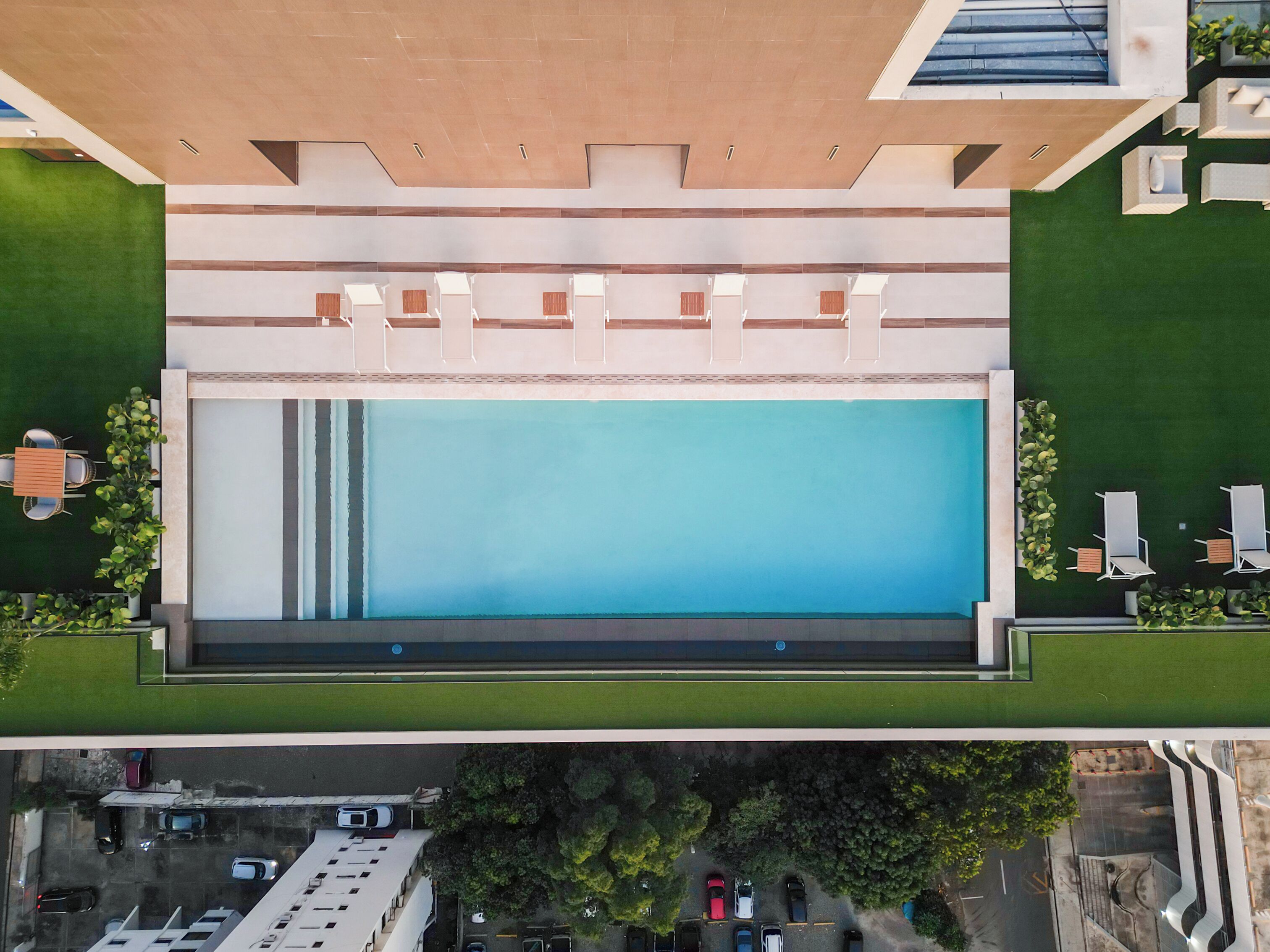 Rooftop pool