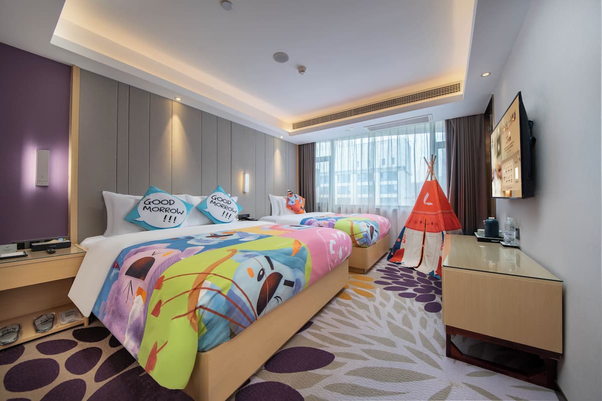 Phòng 3 có thiết kế đặc trưng | Bộ đồ giường cao cấp, chăn bông, nệm có lớp đệm bông