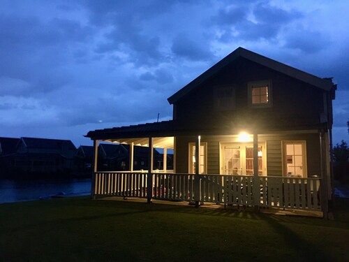 Bungalow in Holland by Water With Sauna