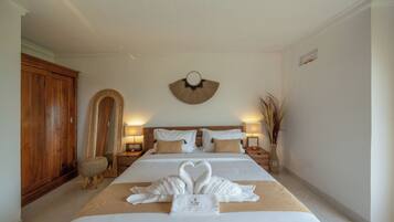 Villa, 1 King Bed, Private Pool, Garden View | 1 bedroom, premium bedding, desk, laptop workspace